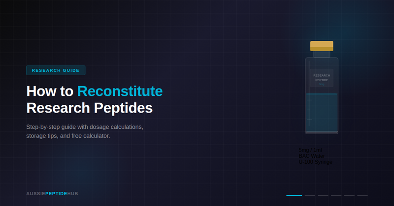 How to Reconstitute Research Peptides — Complete Step-by-Step Guide