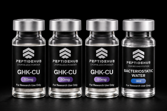 GHK-Cu 50mg — Research Series (3 Pack + BAC Water)