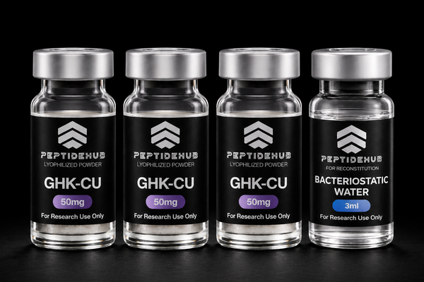 GHK-Cu 50mg — Research Series (3 Pack + BAC Water)